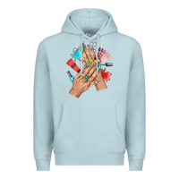 Blue Mist Western Nail Art With Nail Material Bbs Premium Hoodie - BundleAndBundleShop