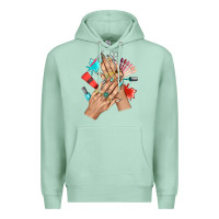 Seafoam Western Nail Art With Nail Material Bbs Premium Hoodie - BundleAndBundleShop
