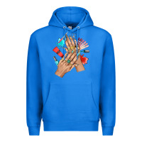 True Royal Western Nail Art With Nail Material Bbs Premium Hoodie - BundleAndBundleShop