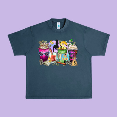 Boss Babe Coffee Cups Urban Heavy Tee Designed By Zillion Design Studio