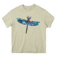 Mossy Blue Dragonfly Heavy Core Tee - LillyAllenDesigns