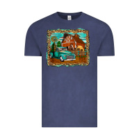 Vintage Denim rustic country barn Vintage Tee - Zillion Design Studio
