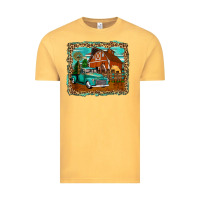 Vintage Mustard rustic country barn Vintage Tee - Zillion Design Studio