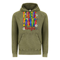 Vintage Olive free dad hugs Vintage Hoodie - texasbilliewilder