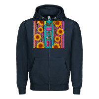 Navy madre cinco de mayo Zipper Hoodie - Artiststas