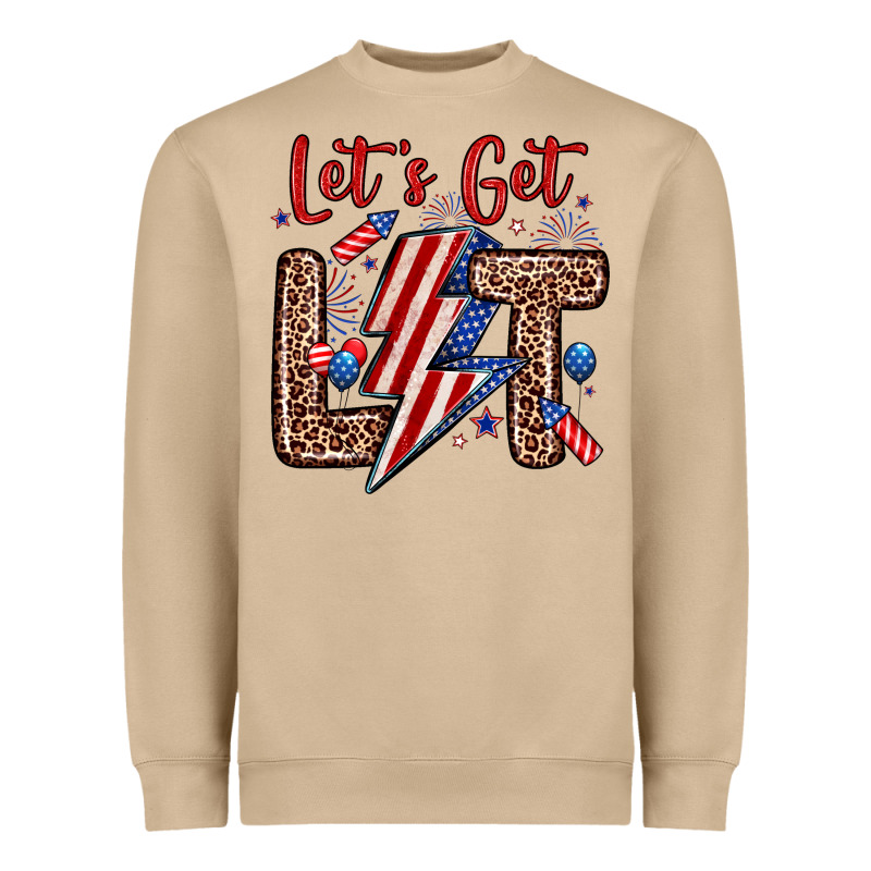 Let S Get Lit Heavyweight Sweatshirt by Zillion Design Studio | Teevron