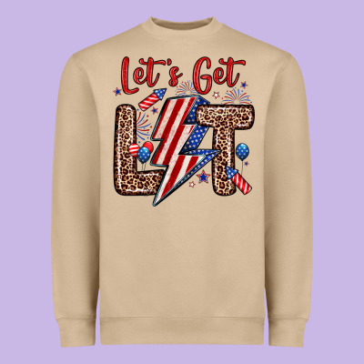 Let S Get Lit Heavyweight Sweatshirt Designed By Zillion Design Studio