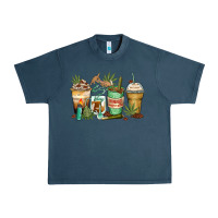 Midnight Navy highly caffeinated coffee cups Urban Heavy Tee - Zillion Design Studio