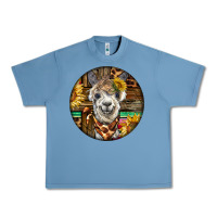 Pebble Blue western alpaca Urban Heavy Tee - BarkalooDesign