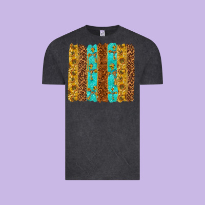 Western Brushstrokes Vintage Tee Designed By Texasbilliewilder