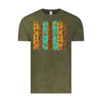 Vintage Olive Western Brushstrokes Vintage Tee - texasbilliewilder