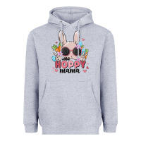 Heather Grey one hoppy mama Heavyweight Hoodie - MaliasSmallBusiness