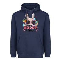 Navy one hoppy mama Heavyweight Hoodie - MaliasSmallBusiness