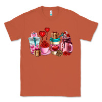 Copper valentines day roses coffee cups Classic Tee - AdoDesignShop