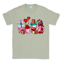 Matcha valentines day roses coffee cups Classic Tee - AdoDesignShop