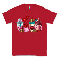 Red valentines day roses coffee cups Classic Tee - AdoDesignShop