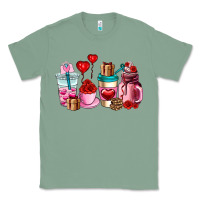 Sage valentines day roses coffee cups Classic Tee - AdoDesignShop
