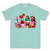 Seafoam valentines day roses coffee cups Classic Tee - AdoDesignShop