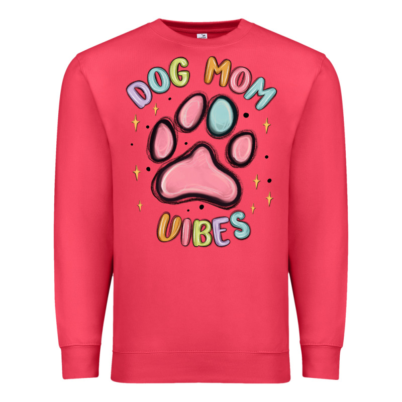 Dog Mom Vibes Premium Sweatshirt by MaliasSmallBusiness | Teevron
