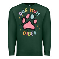 Sports Green dog mom vibes Premium Sweatshirt - MaliasSmallBusiness