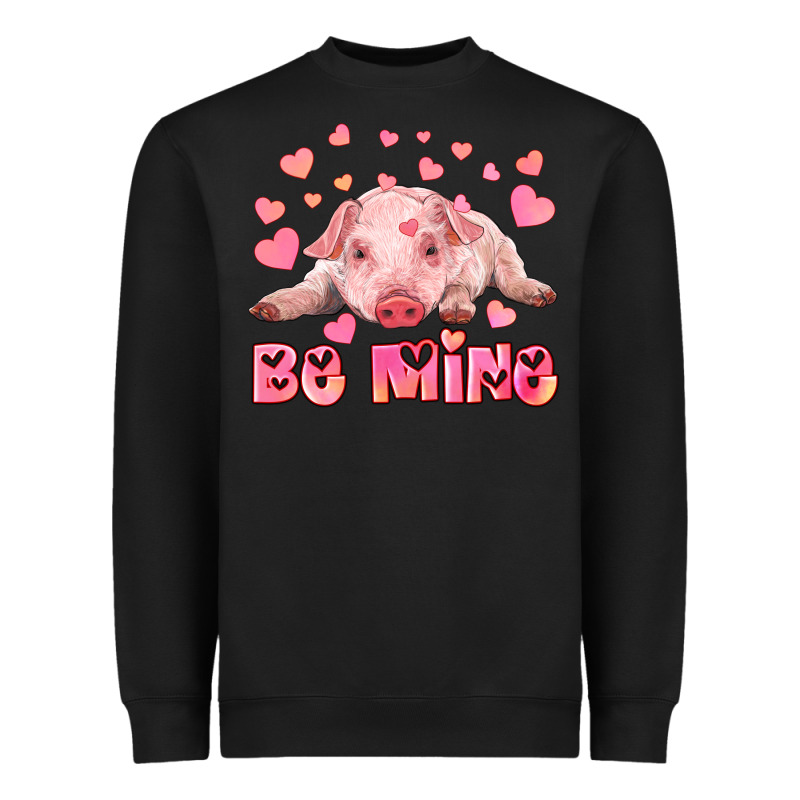 Be Mine Baby Pig Heavyweight Sweatshirt by RanaPortraitStore | Teevron