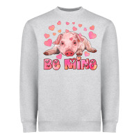 Heather Grey be mine baby pig Heavyweight Sweatshirt - RanaPortraitStore