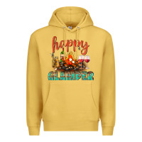 Antique Gold Happy Glamper Camp Premium Hoodie - BundleAndBundleShop