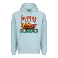 Blue Mist Happy Glamper Camp Premium Hoodie - BundleAndBundleShop