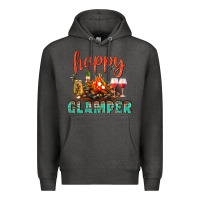 Charcoal Heather Happy Glamper Camp Premium Hoodie - BundleAndBundleShop