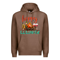 Chestnut Happy Glamper Camp Premium Hoodie - BundleAndBundleShop