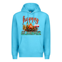 Ocean Blue Happy Glamper Camp Premium Hoodie - BundleAndBundleShop