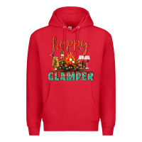 Red Happy Glamper Camp Premium Hoodie - BundleAndBundleShop