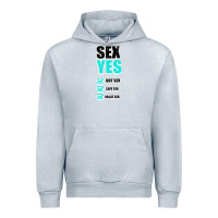 Heather Grey SEX YES HOT SEX SAFE SEX GREAT SEX Urban Hoodie - Bettercallsaul