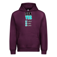Mauve Wine SEX YES HOT SEX SAFE SEX GREAT SEX Urban Hoodie - Bettercallsaul