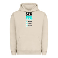 Pigment French Oak SEX YES HOT SEX SAFE SEX GREAT SEX Urban Hoodie - Bettercallsaul