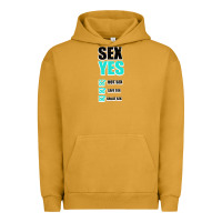 Pigment Peanut Butter SEX YES HOT SEX SAFE SEX GREAT SEX Urban Hoodie - Bettercallsaul