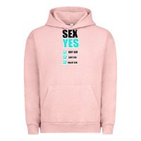 Pigment Salmon SEX YES HOT SEX SAFE SEX GREAT SEX Urban Hoodie - Bettercallsaul