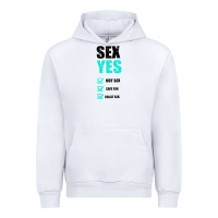 White SEX YES HOT SEX SAFE SEX GREAT SEX Urban Hoodie - Bettercallsaul