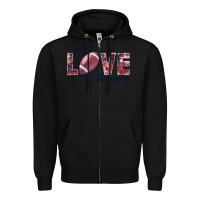 Black football love of the game Zipper Hoodie - JahusDesignShop