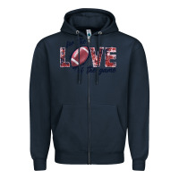 Navy football love of the game Zipper Hoodie - JahusDesignShop