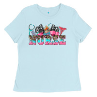 Baby Blue nurse with race and  equipment Ladies Tee - AdoDesignShop