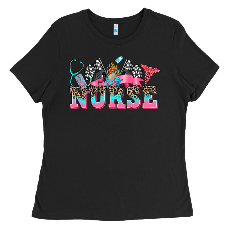 Nurse With Race And  Equipment Ladies Tee by AdoDesignShop | Teevron