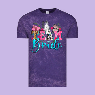 Team Bride Vintage Tee Designed By Zillion Design Studio