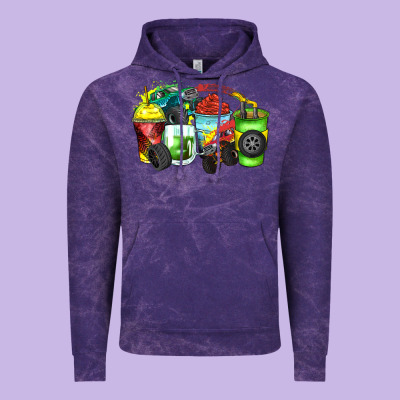 Monster Truck Coffee Cups Vintage Hoodie Designed By Zillion Design Studio