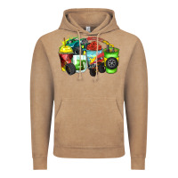 Vintage Coffee monster truck coffee cups Vintage Hoodie - Zillion Design Studio