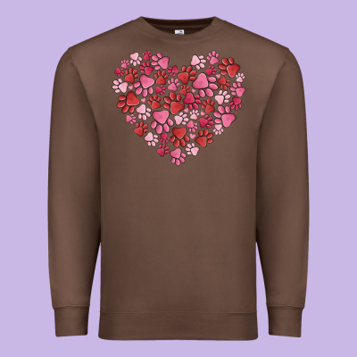 Dog Valentine Premium Sweatshirt Designed By Maliassmallbusiness
