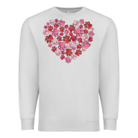 Dove Grey dog valentine Premium Sweatshirt - MaliasSmallBusiness