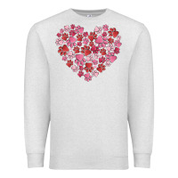 Oatmeal Heather dog valentine Premium Sweatshirt - MaliasSmallBusiness