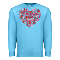 Ocean Blue dog valentine Premium Sweatshirt - MaliasSmallBusiness