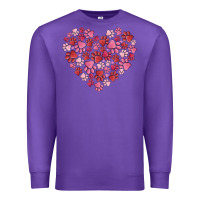 Purple dog valentine Premium Sweatshirt - MaliasSmallBusiness